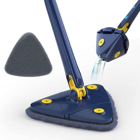 Versatile 360° Rotatable Triangle Mop: Adjustable, Extendable, and Quick-Dry with Long Handle for Effortless Floor and Wall Cleaning - My Store